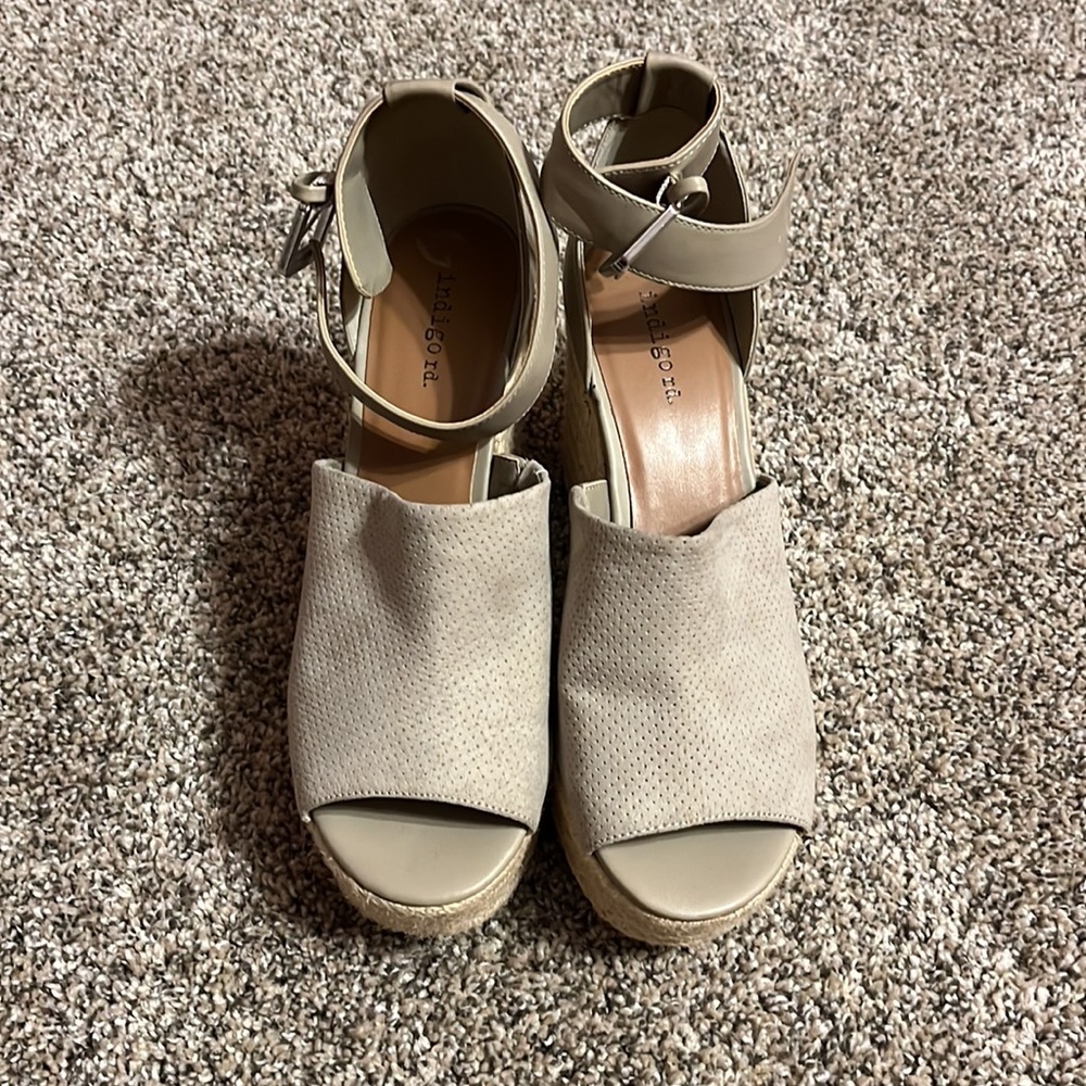 Peep Toe Platform Espadrilles - image 3